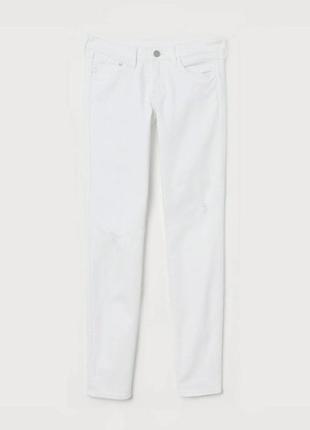 Джинси h&m super skinny 0399087 29/30 білі