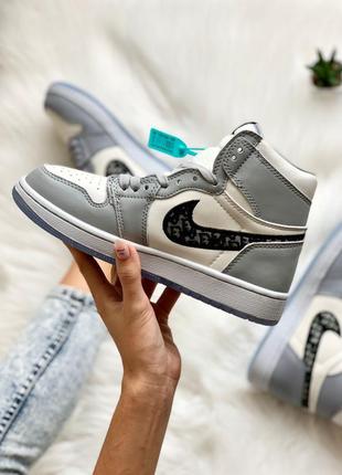 Кроссовки женские Nike Air Appears jordan 1 Retro Low SE Smoke Shoes Fog Camo White GS UK 3 4 5 6 7 US New4 фото