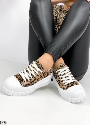 🔥 крутые кеды леопардовые