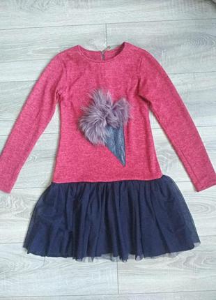 Сукня тепла з морозивом платье теплое мороженое платье нарядное