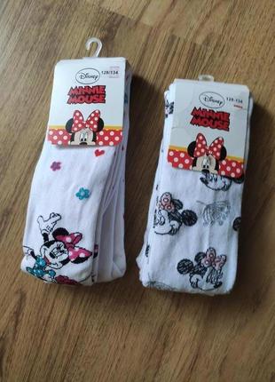 Детские колготы набор для девочки мини маус minne mouse disney,р.116-122