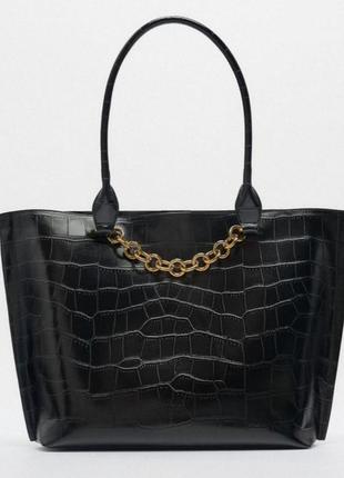 Сумка-шопер zara.3 фото