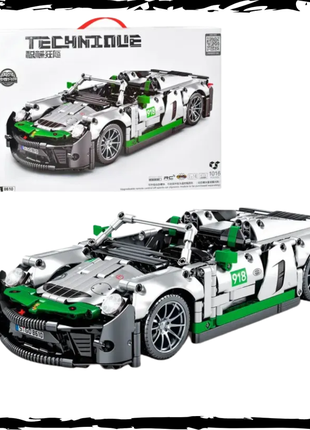 Lego. конструктор спортивная машина bambi. спорткар зеленая гонка машина. супер гонка (1016шт)