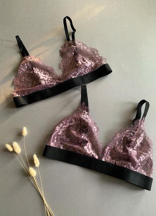 Кружевной браллет на широкой резинке