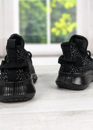 Кросівки чоловічі текстильні zoegor чорні із сірими смугами 3536