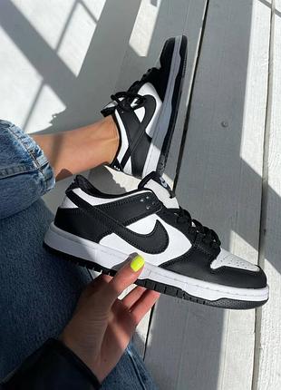 Кросівки nike sb dunk black / white