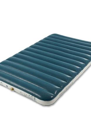 Надувной матрас для кемпинга quechua (двухместный 200 x 140 x 17 см) air comfort зеленый