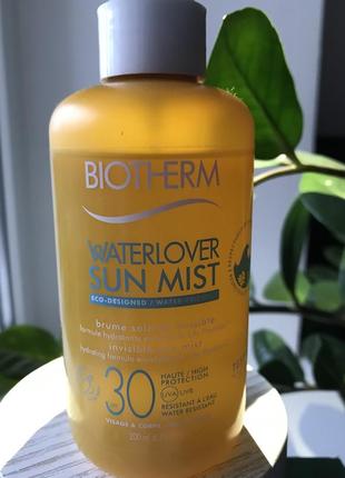Biotherm waterlover sun mist spf30 солнцезащитный спрей для тела и лица spf30 200мл3 фото