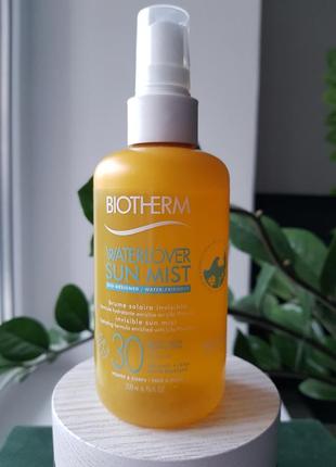 Biotherm waterlover sun mist spf30 солнцезащитный спрей для тела и лица spf30 200мл1 фото