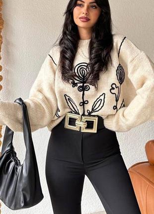 Мегастильні светрики з вишивкою 😍
♥️питайте наявність перед замовленням!❤️