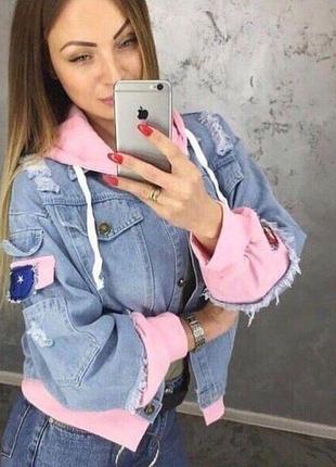 Куртка джинсова вишивка