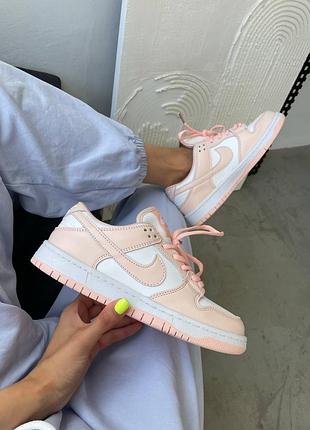 Кросівки nike sb dunk pink / white