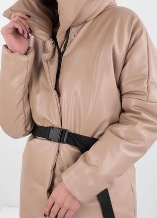 Женская куртка курточка эко кожа весна демисезон без капюшона4 фото