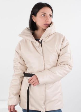 Женская куртка курточка эко кожа весна демисезон без капюшона2 фото