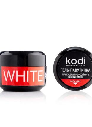 Гель-паутинка для ногтей kodi spider gel white, 4 мл