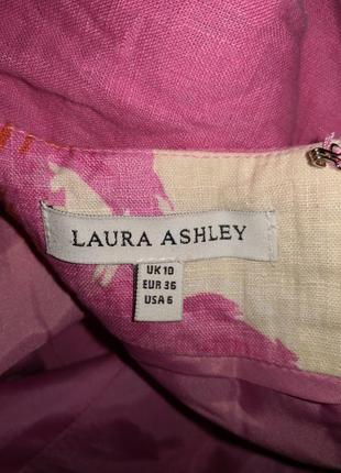 Пудровое брендові сукні льон laura ashley6 фото