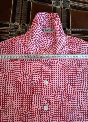 Lanvin-винтажная крепдешиновая блуза! p--m6 фото