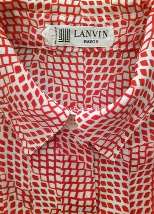 Lanvin-винтажная крепдешиновая блуза! p--m3 фото