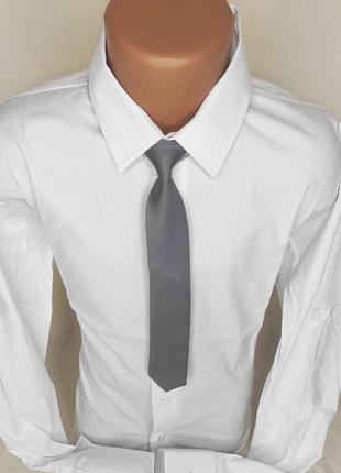 Краватка дитячий сірий шкільний, ошатний, стильний на гумці6 фото