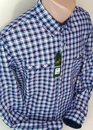Мужские рубашки на флисе hetai vd-0066 синяя клетчатая мужская рубашка, теплая мужская рубашка на флисе10 фото