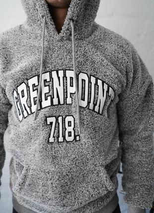 Дуже стильне худі з плюша плюшеве greenpoint 718 якісне2 фото