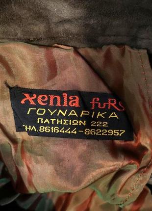 Шорты кожаные xenia furs, хаки, отл сост!3 фото