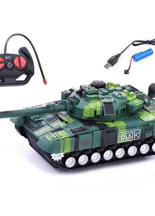 Дитячий іграшковий танк на радіокеруванні з акумулятором