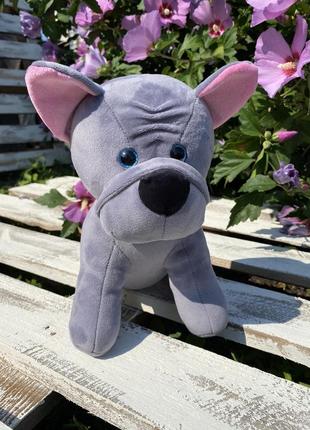 М’яка іграшка песик французький бульдог