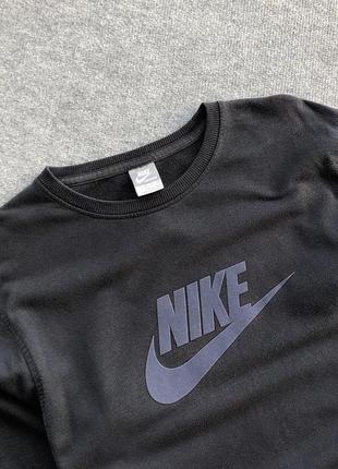 Вінтажний світшот nike vintage velour logo sweatshirt graphite2 фото