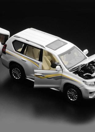 Джип металлический игрушка toyota land cruiser prado