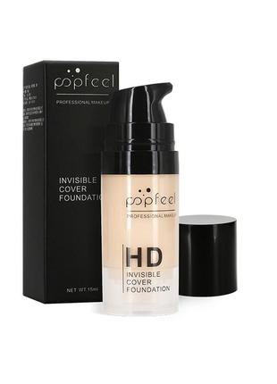 Тональний крем popfeel hd invisible cover foundation