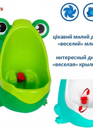 Писсуар детский пластиковый лягушка4 фото