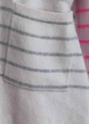 Кашемировый свитер сocoa cashmere london с полосками свободного фасона4 фото