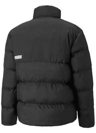 Куртка спортивная мужская puma essentials+ eco puffer 587693 01 (черная, зима, термо, водонепроницаемая, пума)2 фото