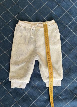 Теплі махрові байкова штани для малюка4 фото