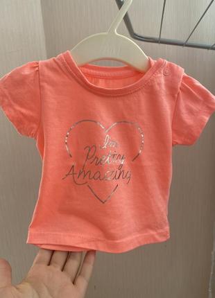 Футболка primark 0-3 мес