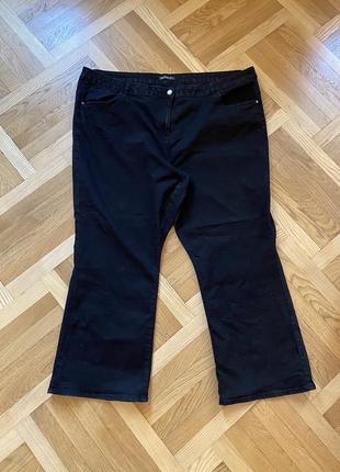 Балтал большой размер черные прямые джинсы джинсики брюки брюки брюки брючины1 фото