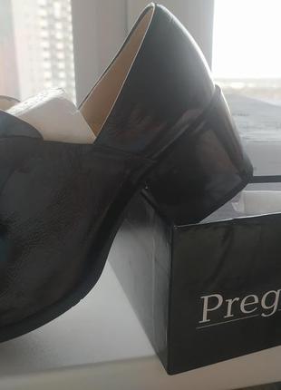 Новые туфли натуральная лакированная кожа prego3 фото