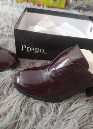 Новые туфли натуральная лакированная кожа prego5 фото