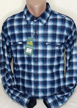 Мужские рубашки на флисе hetai vd-0065 синяя клетчатая мужская рубашка, теплая мужская рубашка на флисе