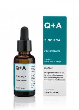 Сыворотка для лица с цинком q+a zinc pca facial serum 30 мл