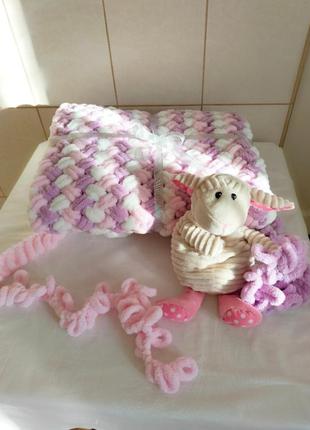 Плед дитячий /плюшевий плед/дитяча ковдра /ковдра в коляску/дитяче покривальце /пледик детский