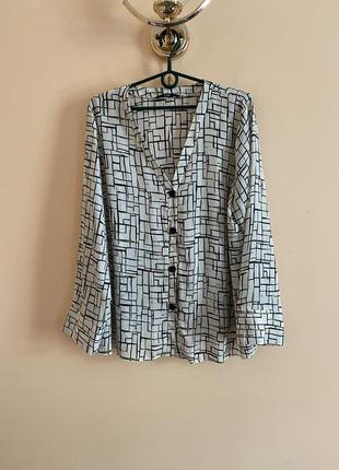 Батал великий розмір стильна шифонова блуза блузка блузочка кофта кофтинка