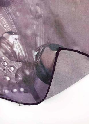 Тонкий шифоновый платок с ручным роулем капли воды новый5 фото