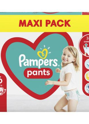 Підгузок pampers трусики pants giant розмір 6 (15+ кг) 36 шт. (8006540069028)8 фото