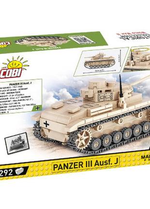 Конструктор cobi друга світова війна танк panzer iii, 292 деталі (cobi-2712)