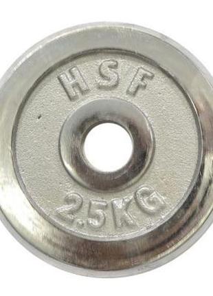 Диск для штанги hsf 2.5 кг (dbc 102-2,5)
