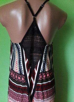 Пляжное асимметричное платье трапеция3 фото