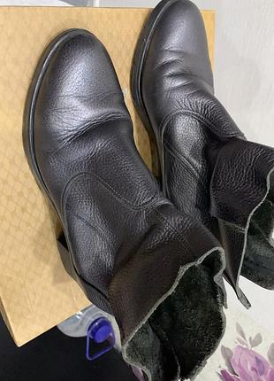 Ботинки кожаные