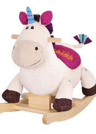 Качалка детская battat родео единорог дилли-долли (bx1660z)